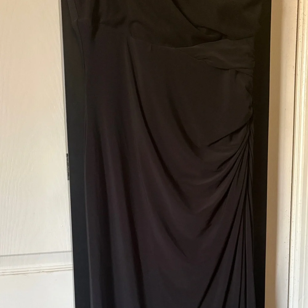 Ralph Lauren One Shoulder Black Dress - Picture 7 of 10